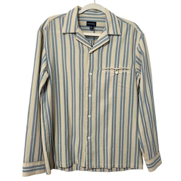 Club Monaco Long-Sleeve Button-Down Shirt. New w Tags !!! Striped Small Men’s - Picture 2 of 13